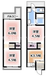 門真市新橋町テラスハウスの物件間取画像